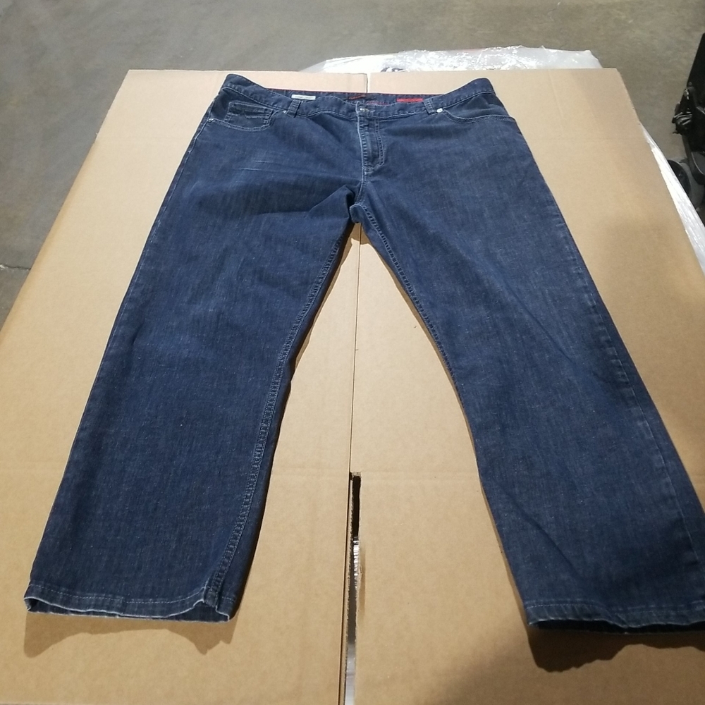 Alberto Jeans Modern Fit Luxury T400 Men's 40x26 Medium Wash (hemmed) DARK BLUE